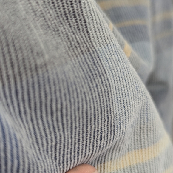 Wellen Light Blue Corduroy Plaid Button Down Casual Shirt XXL organic cotton - Picture 10 of 16